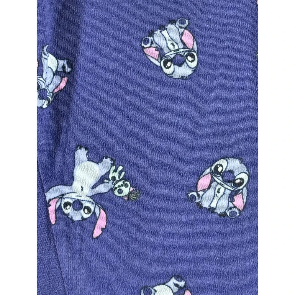 Disney Lilo & Stitch Purple Pajama‎ PANTS Sleepwear Womens Medium LZ14923BB - Picture 3 of 6